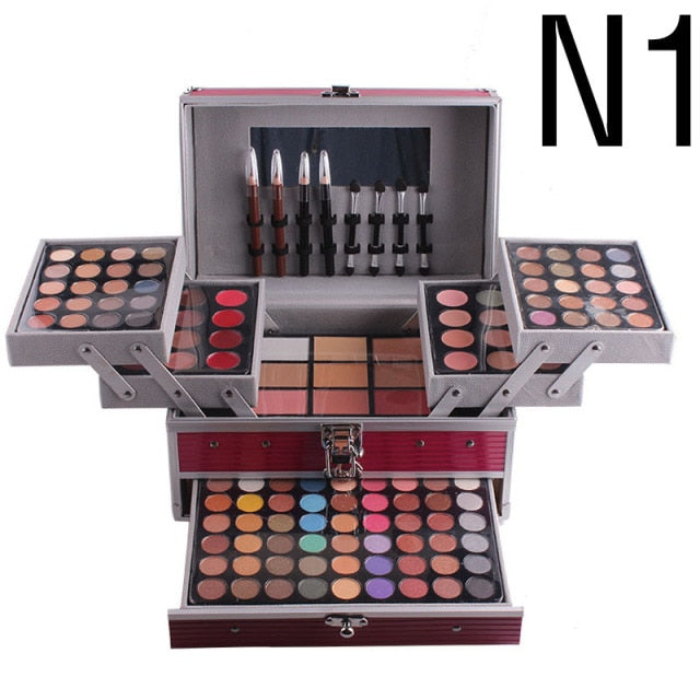 Three-layer set makeup box