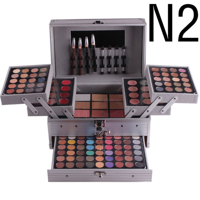 Three-layer set makeup box