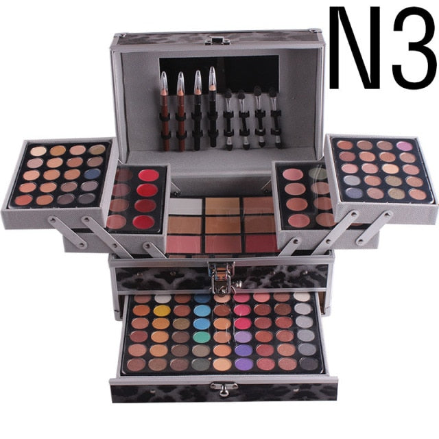 Three-layer set makeup box