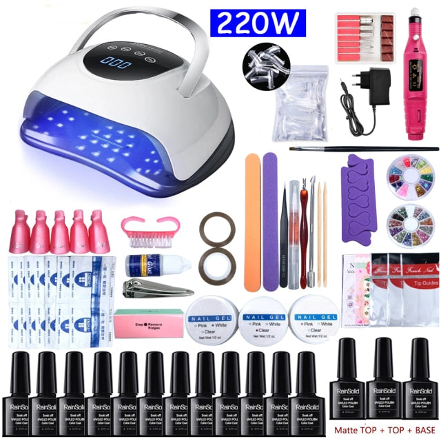 Nail Set with UV LED LAMP