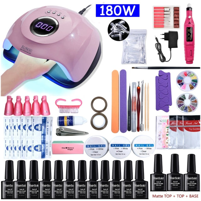 Nail Set with UV LED LAMP