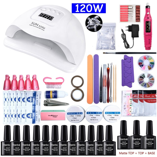 Nail Set with UV LED LAMP