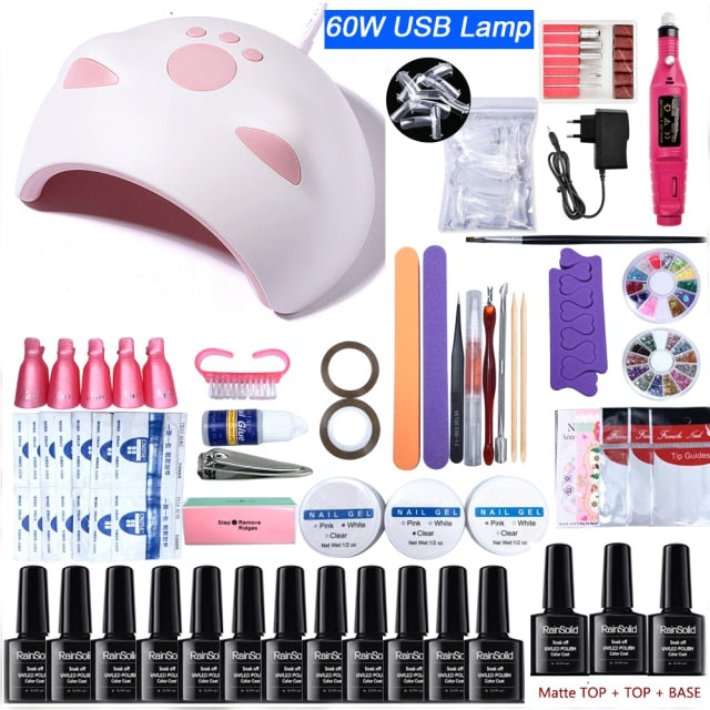 Nail Set with UV LED LAMP