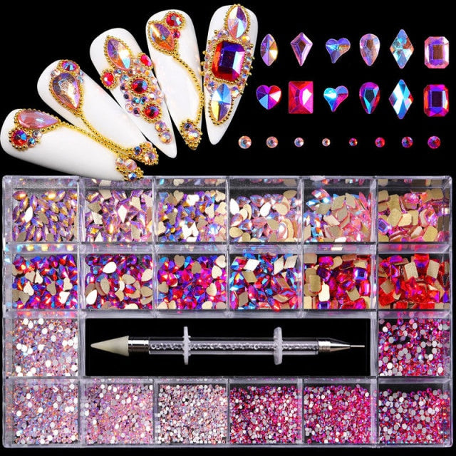 Luxury Shine Diamond Nail Art