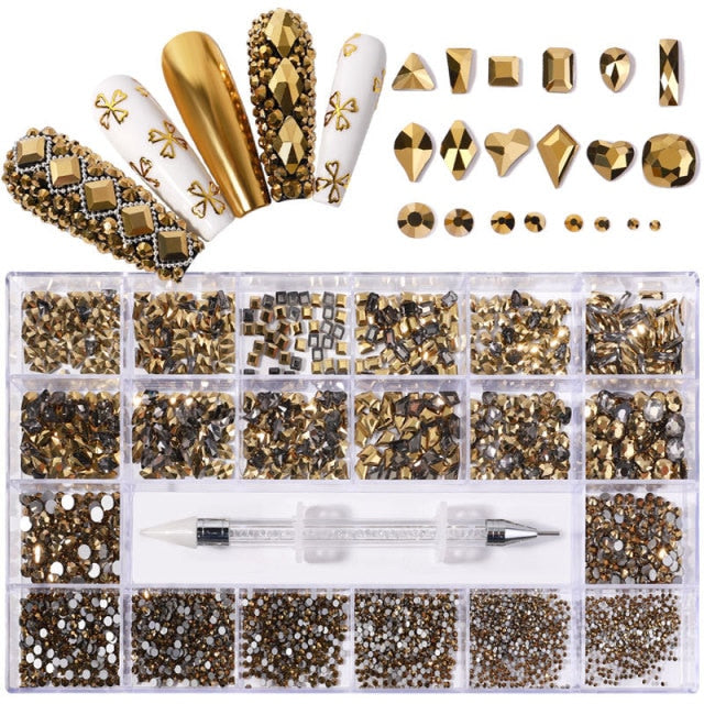 Luxury Shine Diamond Nail Art